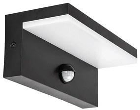 Rabalux 77115-LED Von. nás. svietidlo so senzorom ZARAGOZA LED/9W/230V IP54 čierna RL77115