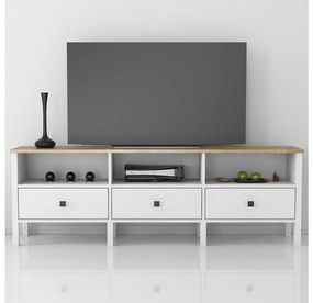 TV stolík/skrinka Franc 36 (biele drevo). Vlastná spoľahlivá doprava až k Vám domov. 1107904