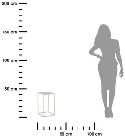 Stojan na kvety 40x24 cm krémová