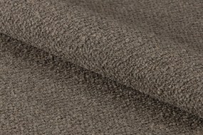 RODERIC Hnedá Taupe (látka Monza 40) / lakovaná dubová konštrukcia – dymový dub (odtieň orecha) – DREVENÁ STOLIČKA BOUCLÉ RETRO