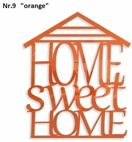 Home sweet home dekoračný nápis na stenu modrá