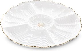 Servírovací tanier GAIA 06 krémový / zlatý