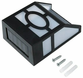 Vonkajšia čierna solárna lampa, 4 ks