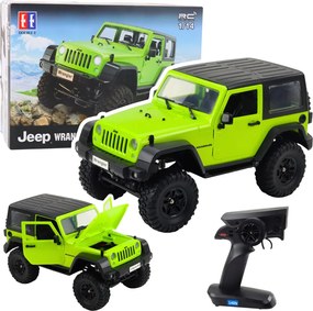 Double E Diaľkovo ovládaný off-road RC Jeep Wrangler Rock Crawler zelený 1:14