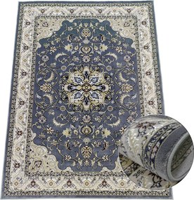 Koberec Shahrazad 4800 Grey – sivý s orientálnym vzorom Rozmer: 80x150 cm