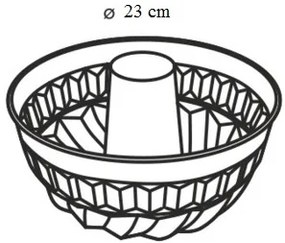 BANQUET Forma na bábovku FANTASIA 23 cm, s objímkou 19102023