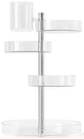 Otočný plastový kúpeľňový organizér na kozmetiku Pirouette – Umbra