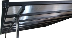 BRUCE H pergola - ŠEDÝ polykarbonát