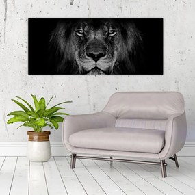 Obraz - Lev a jeho majestátnosť (120x50 cm)