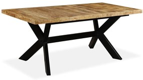 vidaXL Jedálenský stôl, mangový masív a oceľ 180 cm