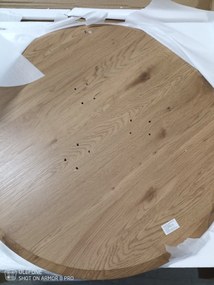 AKCIA Dubový jedálenský stôl s čiernymi nohami TETIS 100x100 II. akosť