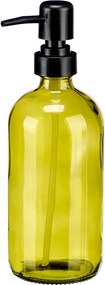 Arte Regal Dávkovač na mydlo/šampón/kondicionér dávkovač - 0,5l - zelené sklo