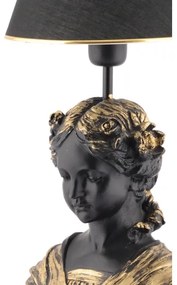 Stolná lampa OPELYA 1xE27/40W/230V čierna/zlatá