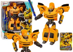LEAN TOYS Auto-Robot 2v1 Transformers – žltá