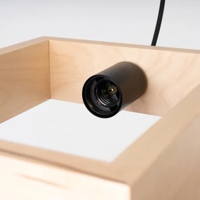 Sollux SL.1310 - Luster na lanku ARIES 1xE27/15W/230V buk/béžová