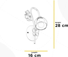 ONLI - Detské nástenné svietidlo BUTTERFLY 1xE14/6W/230V