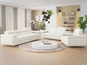 Sedacia súprava Torezio 3+2+1, Dostupné poťahy: ekokoža Soft 11 (čierna) + Lux 06
