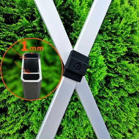 BRIMO Nožnicový altánok 3x4,5m - s 3 stenami - Modrá 5
