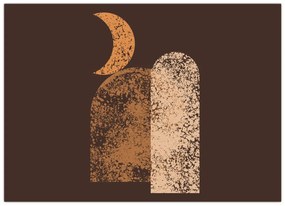 Obraz - Oranžové oblúky N⁰2 (70x50 cm)