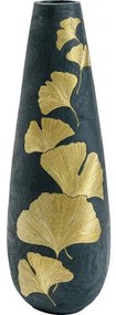 Ginkgo Elegance váza čierna/zlatá