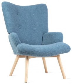 Kreslo MOSS TEDDY BOUCLE modré 828541