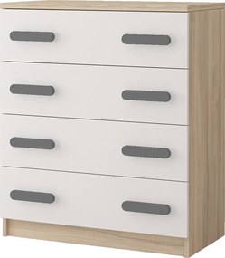 Komoda SCOUT - dub sonoma/biela (viac variant)