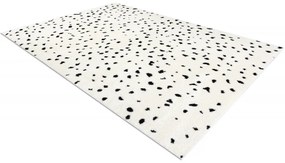 Dywany Łuszczów, Kusový koberec Mode 8508 cream/black, 120x170, biela, chodba / predsieň