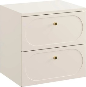 Kúpeľňová skrinka pod umývadlo s doskou 60 cm, sada Kašmír (SET-DS B SAND 60CM)