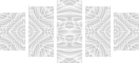 5-dielny obraz s kaleidoskopovým vzorom