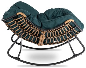 PROXIMA.store - Dizajnové hojdacie záhradné kreslo ELTON FARBA: zelená