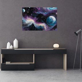 Obraz - Maľovaný vesmír (90x60 cm)