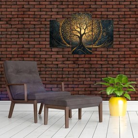 Obraz – Strom so zlatou aurou (90x60 cm)