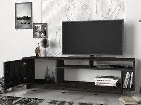 TV stolík/skrinka Art (Čierna + Orech tmavý). Vlastná spoľahlivá doprava až k Vám domov. 1072125