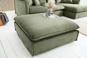 Dizajnový taburet Heaven zelený menčester 100cm