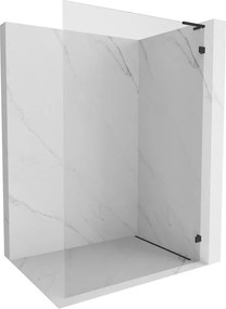 Mexen Lunar L, sprchová stena pravá 50 x 200 cm, 8mm číre sklo, čierny matný profil, 830L-050-000-70-00-P