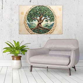 Obraz – Prepletený strom života (90x60 cm)