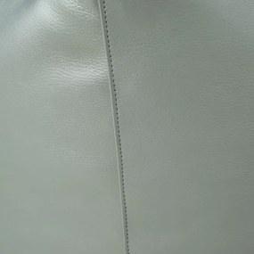 Taburetka Cilindro strieborná ekokoža