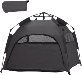 PawHut Pet Tent - Stan pre psov a mačky do exteriéru, Stan pre psov s sieťovým oknom, Tipi stan pre psov s prenášacím obalom, Slnečná clona pre záhrad