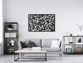 drevko Obraz z dreva Polygonalia Rozmer obrazu: 29 x 44,5 cm, Farba dekorácie: Čierna