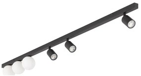 Bodové svietidlo VOX 3xG9/8W/230V + 3xGU10/10W čierna