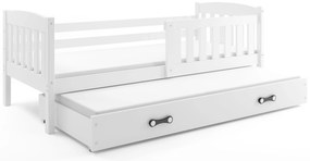 Posteľ s prístelkou KUBO 2 190x90 biela