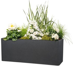 Scheurich Dlhý kvetináč Cube Box (žula/čierna, 60 cm)  (100349940)