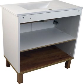 Comodo Kúpeľňová skrinka s keramickým umývadlom Orion W 80
