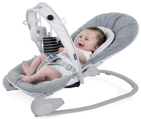 Chicco - Detská hojdačka HOOPLA šedá/biela