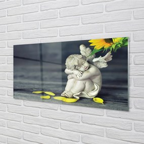 Nástenný panel  Spacie anjela slnečnica 125x50 cm