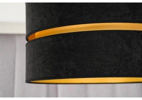 Duolla - Stropné svietidlo DUO 1xE27/40W/230V pr. 40 cm čierna/zlatá