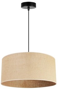 Závesné svietidlo JUTA, 1x jutové tienidlo, (výber z 2 farieb konštrukcie), (fi 40cm, v 20cm)