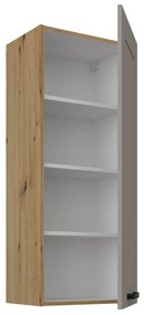Horná kuchynská skrinka Lucid 45 G-108 1F (korpus: dub artisan + front: mdf claygrey). Vlastná spoľahlivá doprava až k Vám domov. 1134706