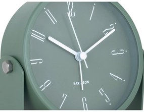 Dizajnový budík Karlsson 5989GR zelený, priemer 12cm