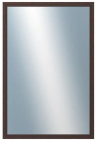 DANTIK - Zrkadlo v rámu, rozmer s rámom 40x60 cm z lišty KASETTE hnedá (2757)